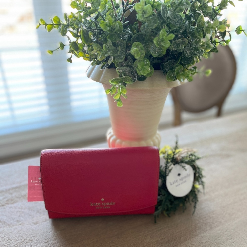 kate spade Carson Pink Ruby Convertible Crossbody - Picture 2 of 15
